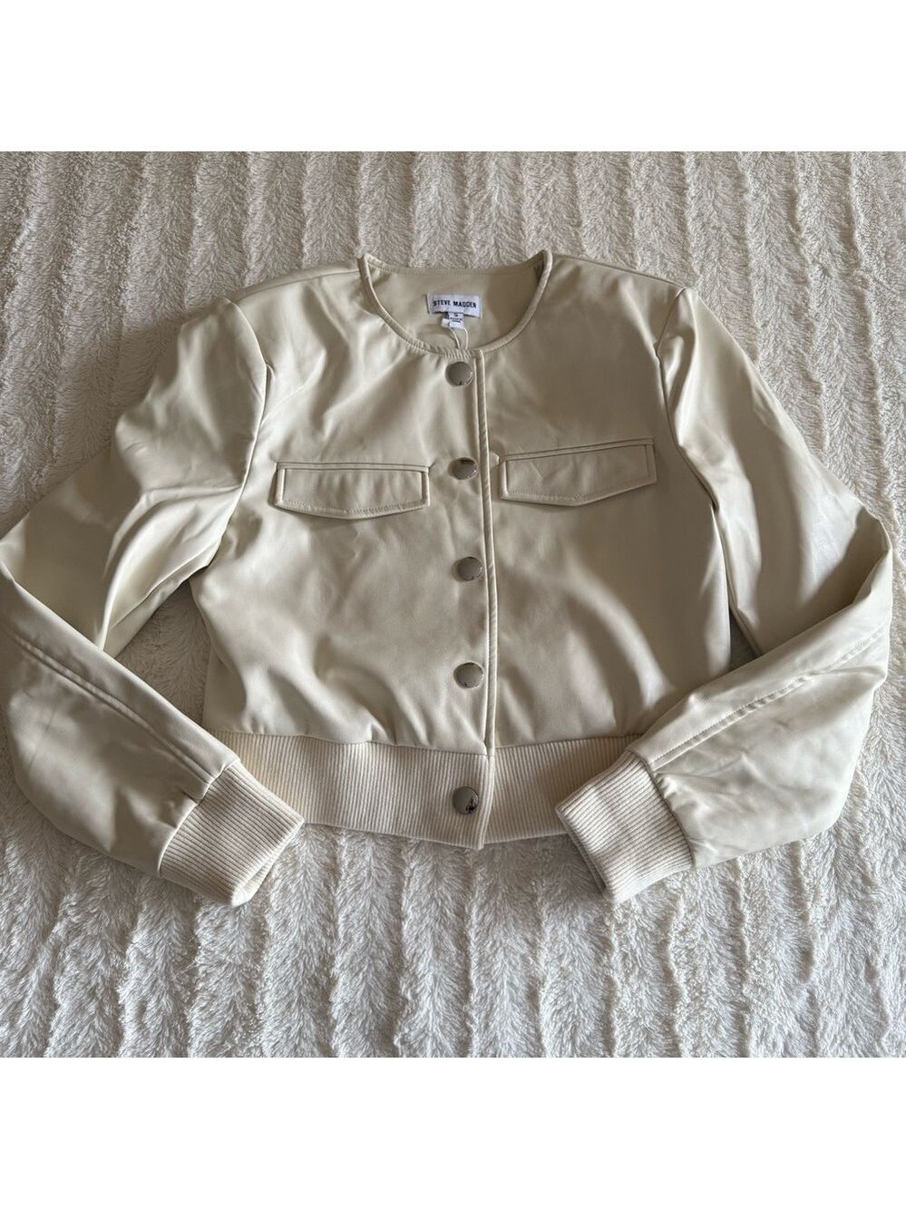 ⭐️Steve Madden Cream bomber Jacket - Picture 9 of 11